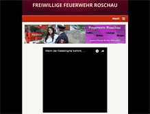Tablet Screenshot of feuerwehr-roschau.com